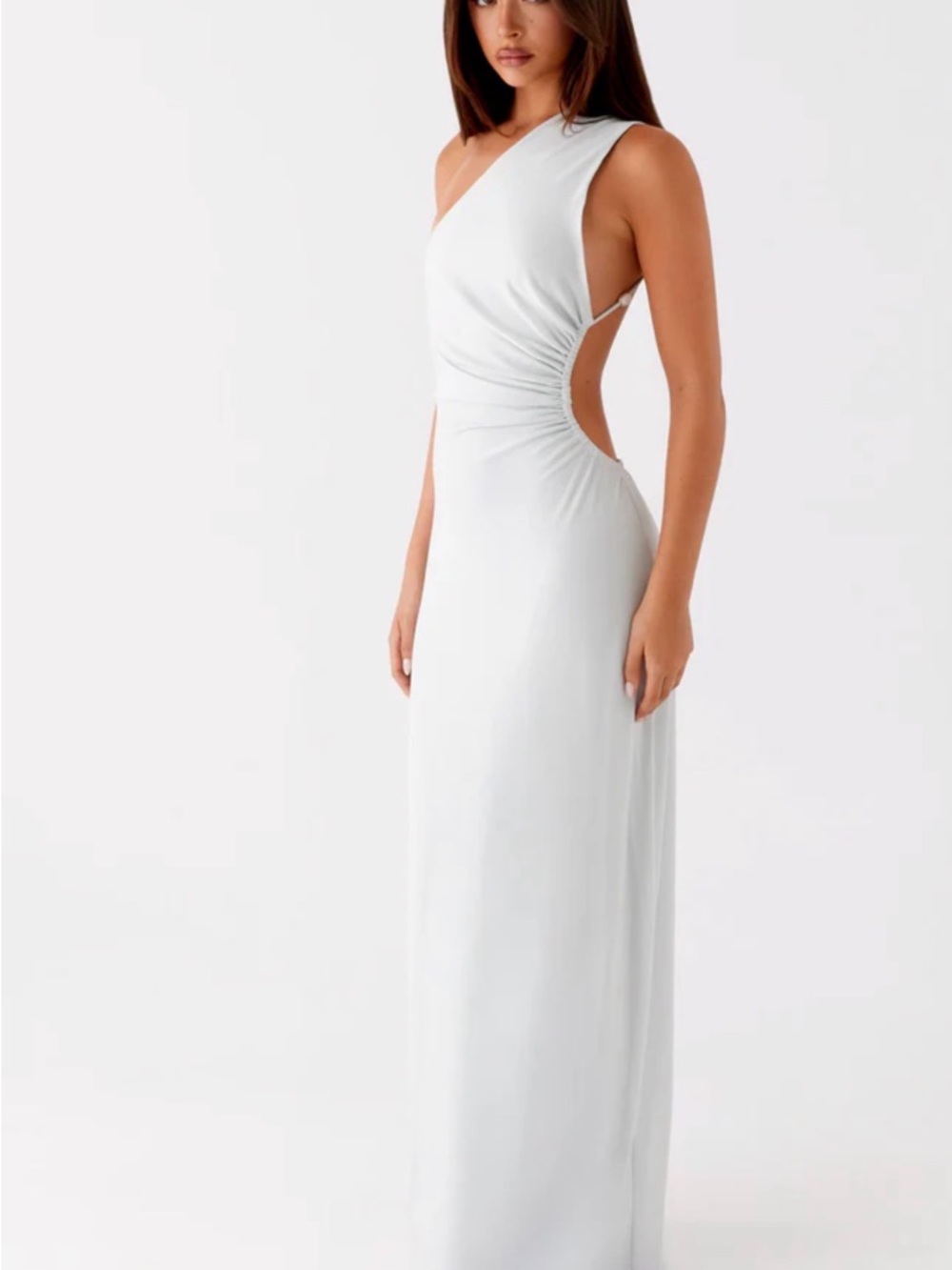 Peppermayo One-Shoulder Maxi Dress with Side Cutout